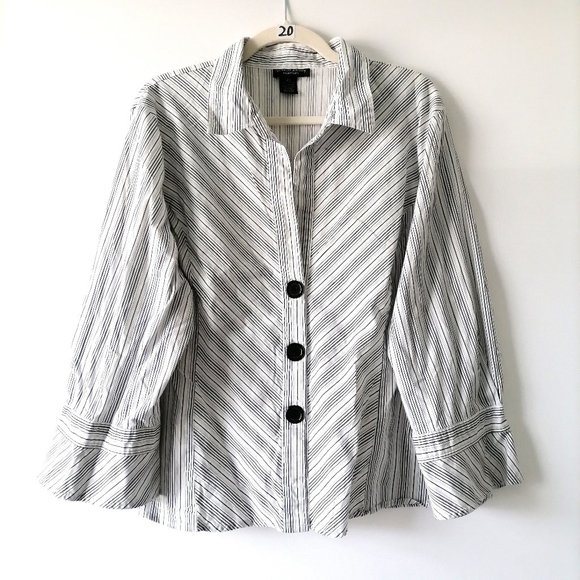 Chemise SPENSER JEREMY Rayée Bleu Et Blanc - Taille S - Manches 3/4 - Neuf Sans étiquettes
